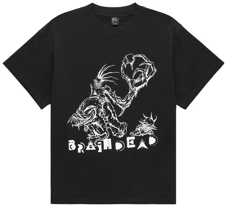 Brain Dead Monster Mash T Shirt Black