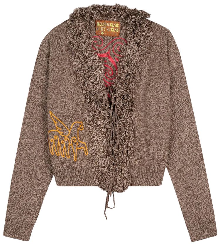Brain Dead Marled Cardigan Clay
