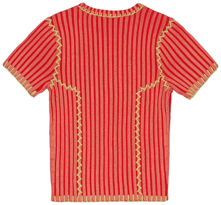 Brain Dead Mariel Sport Knit Top Guava