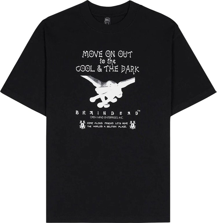 Brain Dead Open Mind T-Shirt 'Black'