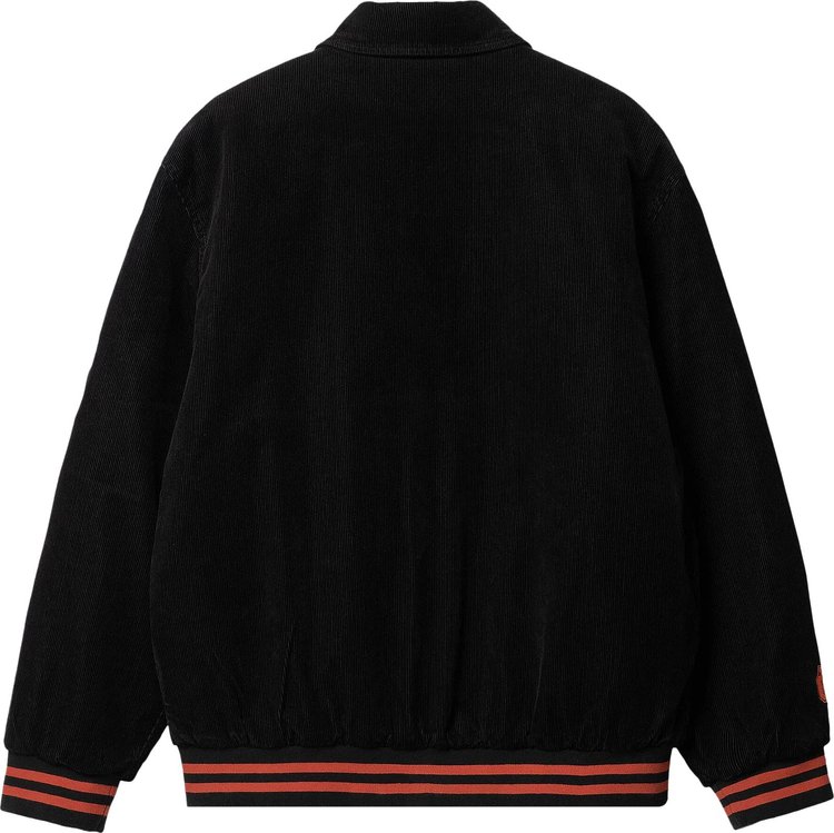 Carhartt WIP Letterman Jacket BlackBrick