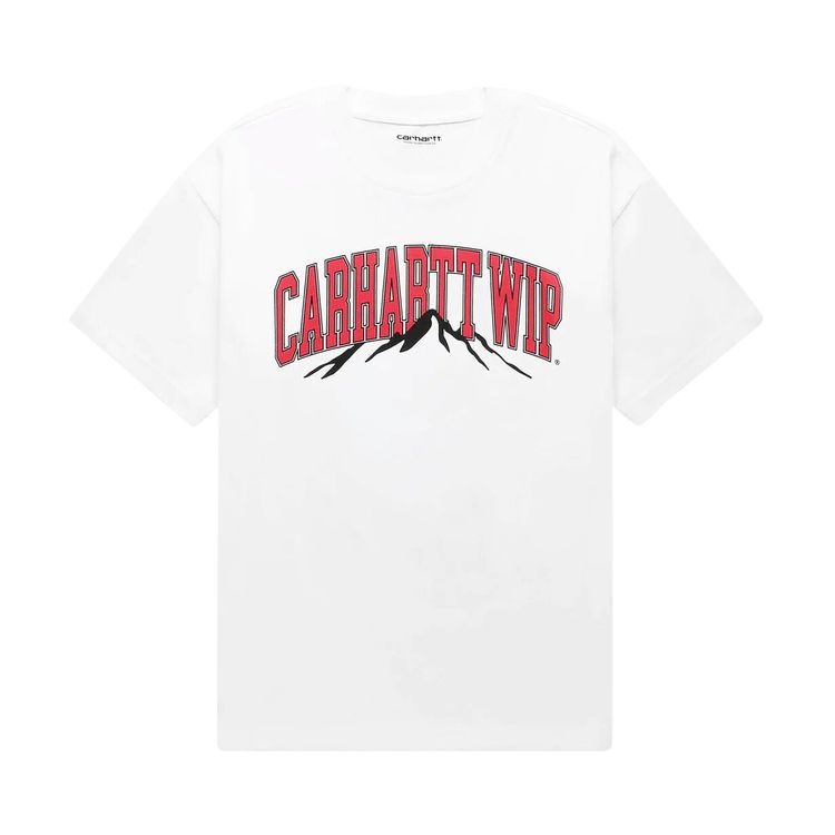 Carhartt WIP Mountain College T Shirt White