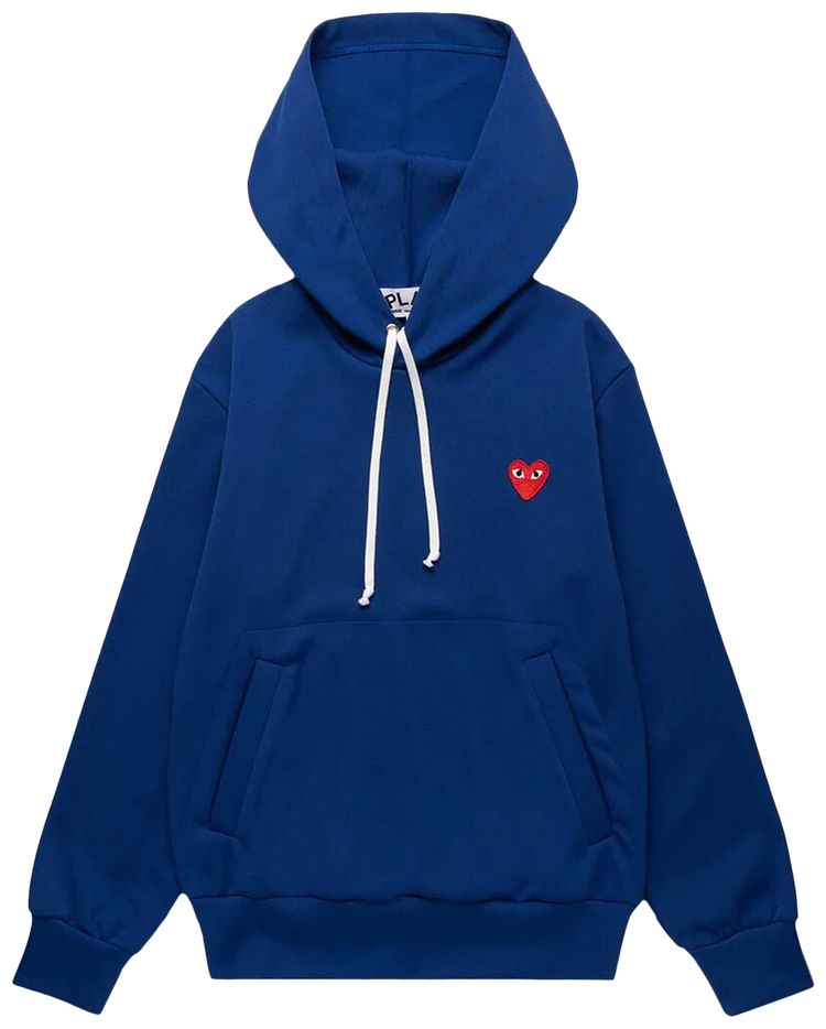 Comme des Garcons PLAY Hooded Sweatshirt Navy