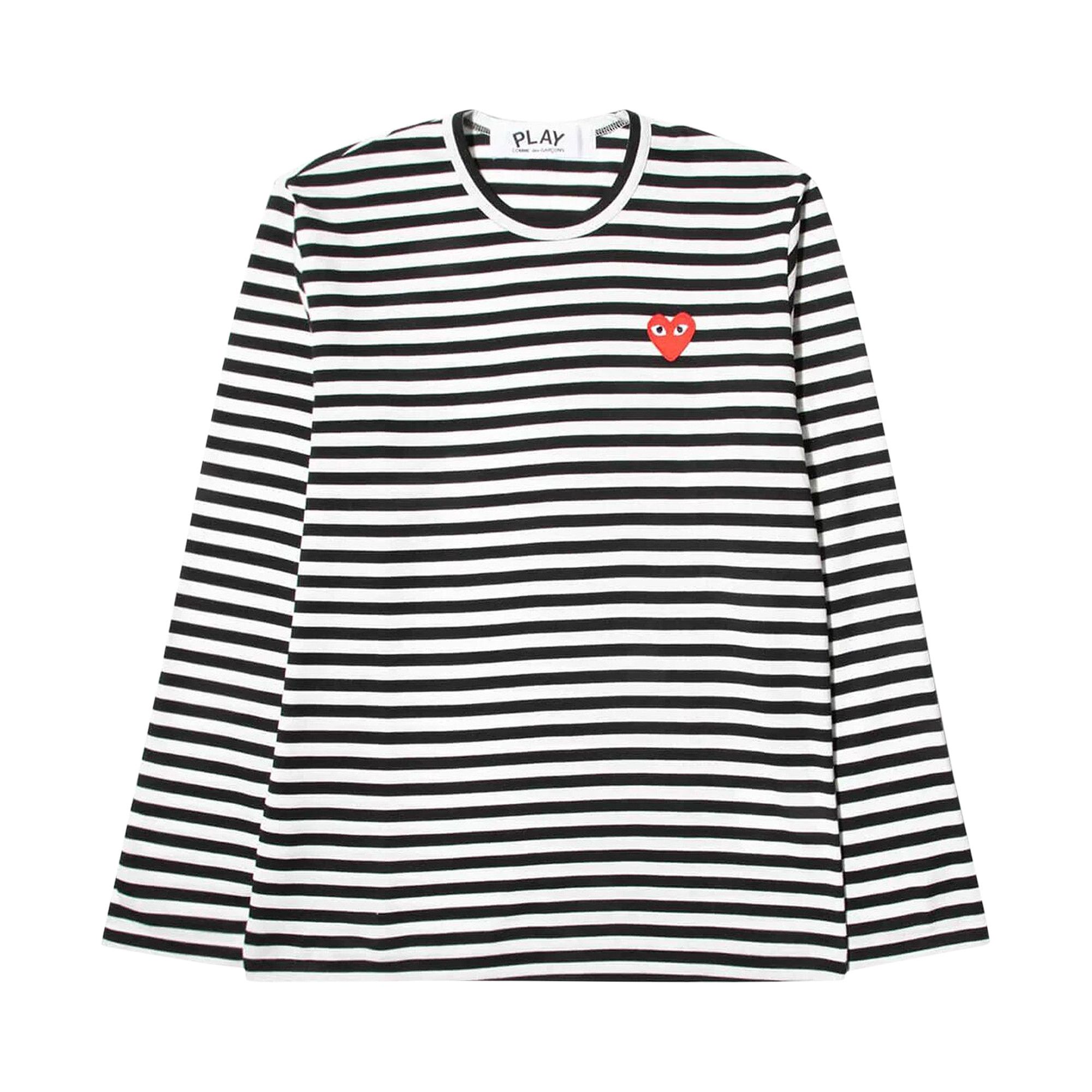 Buy Comme des Garçons PLAY Striped T-Shirt 'Black/White' - P1T164