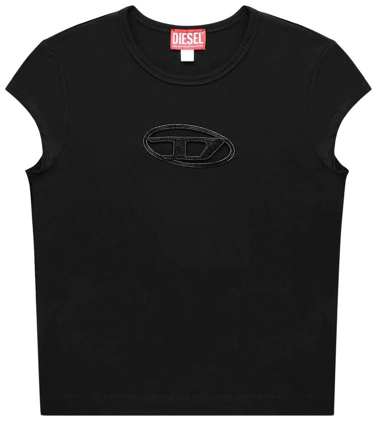 Diesel T Angie T Shirt Black