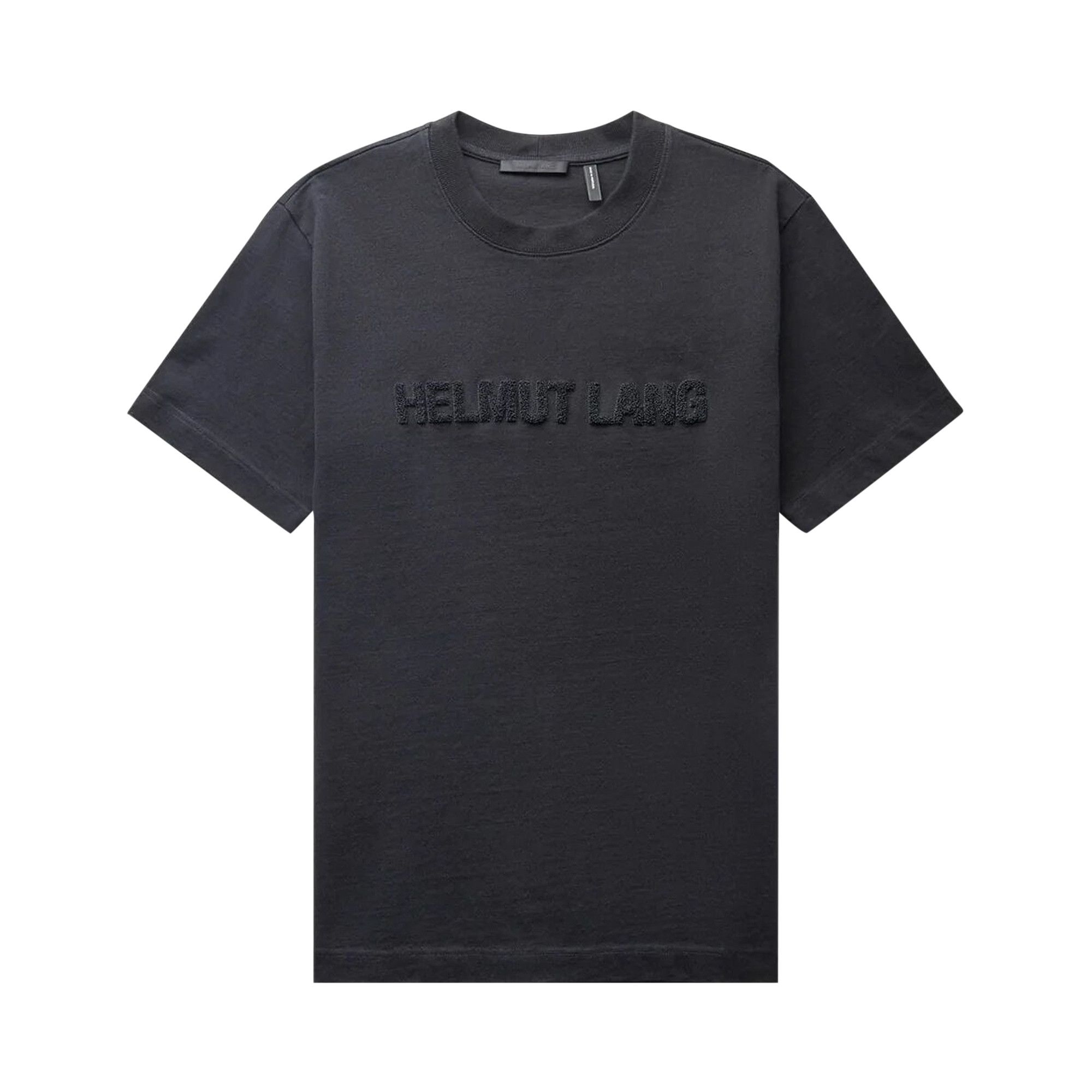Buy Helmut Lang Flocked T-Shirt 'Black' - M10HM507 BLAC | GOAT