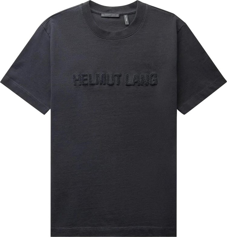 Helmut Lang Flocked T-Shirt 'Black'