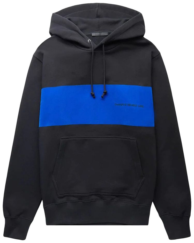 Helmut Lang Flocked Hoodie Black