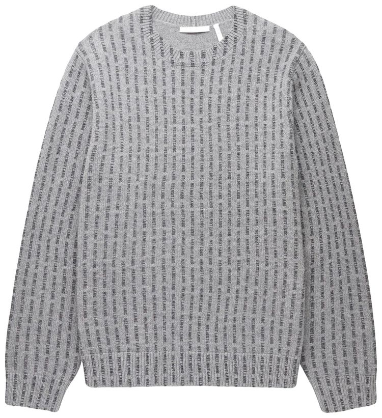 Helmut Lang All Over Logo Sweater Cinder