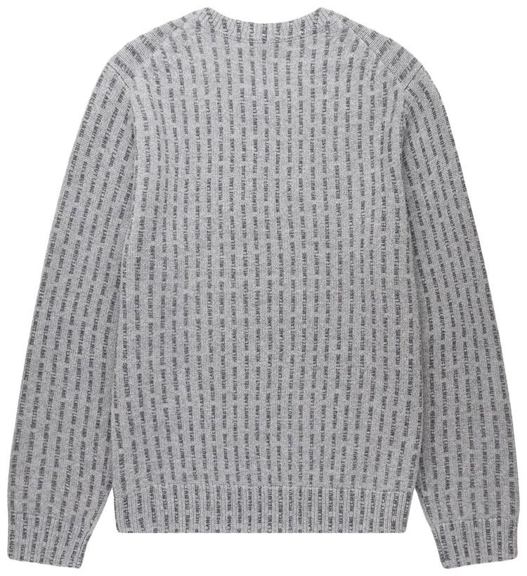 Helmut Lang All Over Logo Sweater Cinder