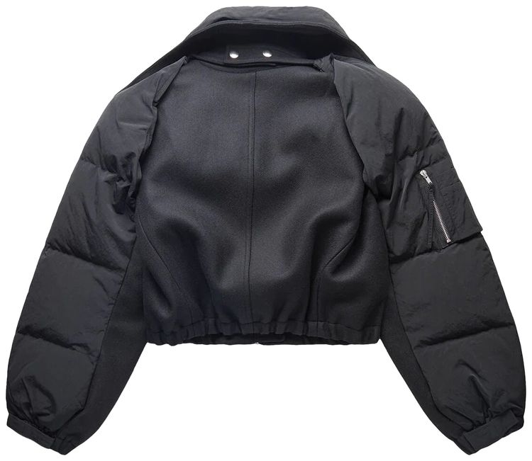 Helmut Lang Hybrid Bomber Jacket Black