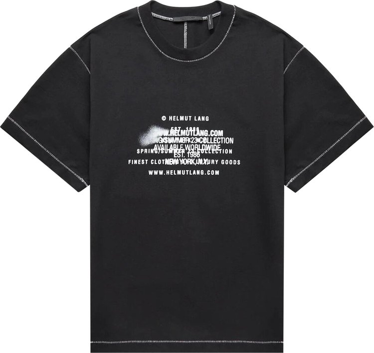 Helmut Lang Spray T-Shirt 'Black'