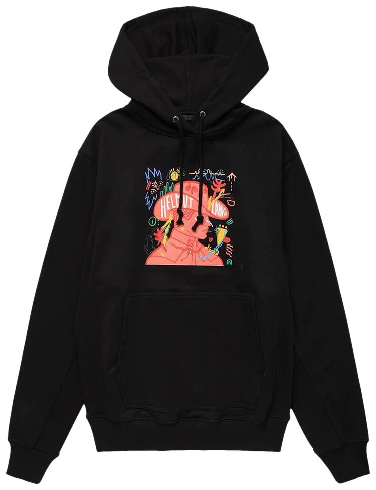 Helmut Lang Scribble Capsule Hoodie Black