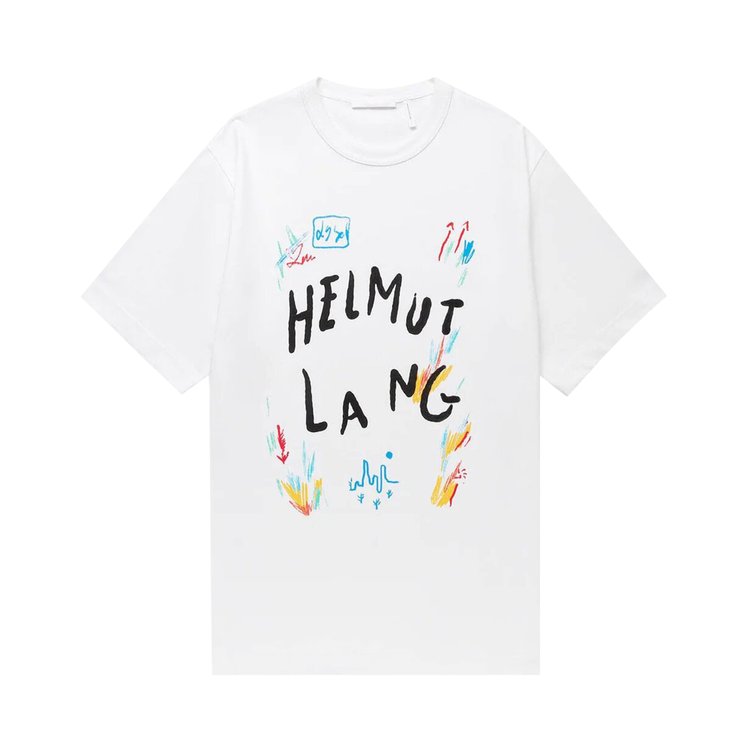 Helmut Lang Scribbled Capsule T-Shirt 'White'