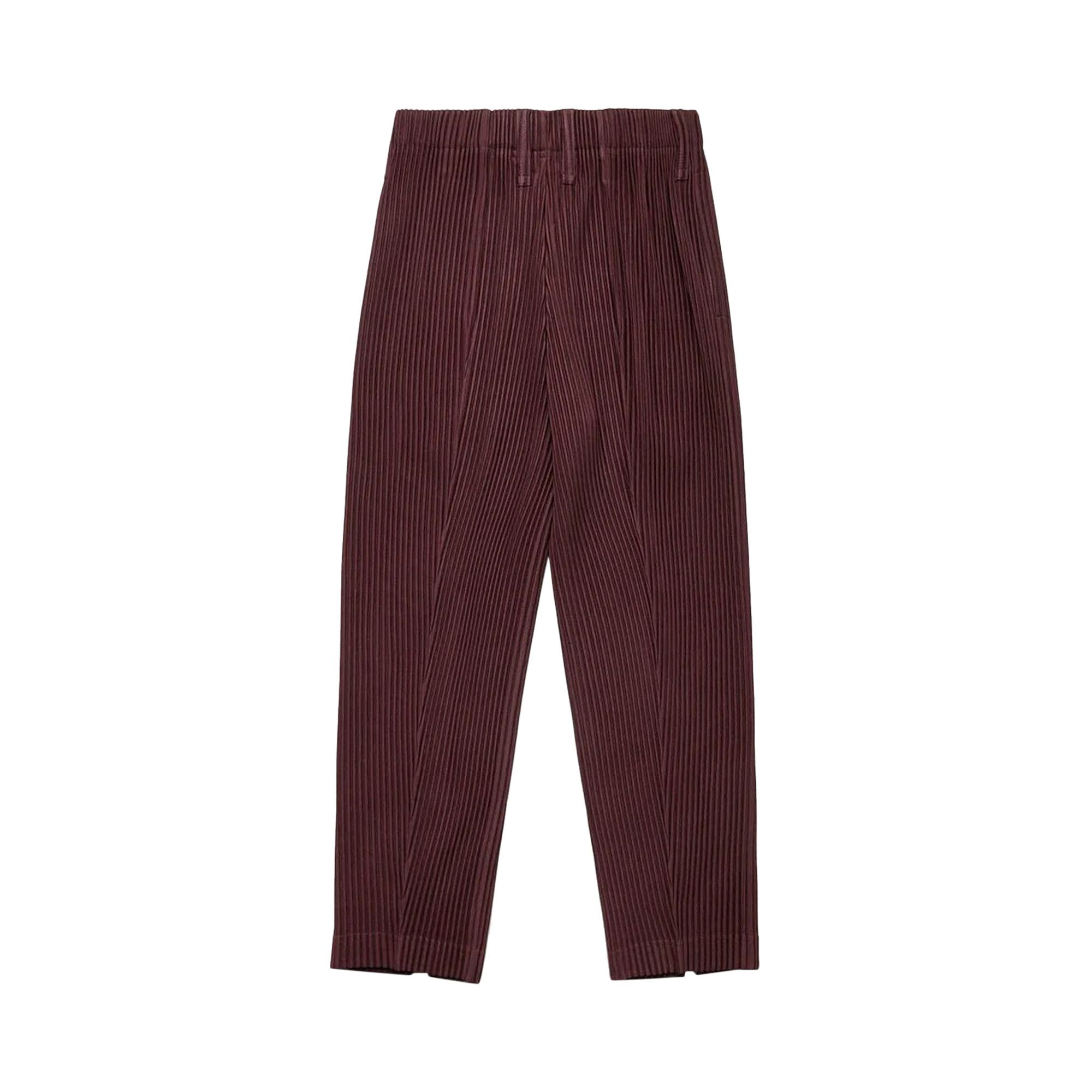 Buy Homme Plissé Issey Miyake MC November Pants 'Dark Burgundy