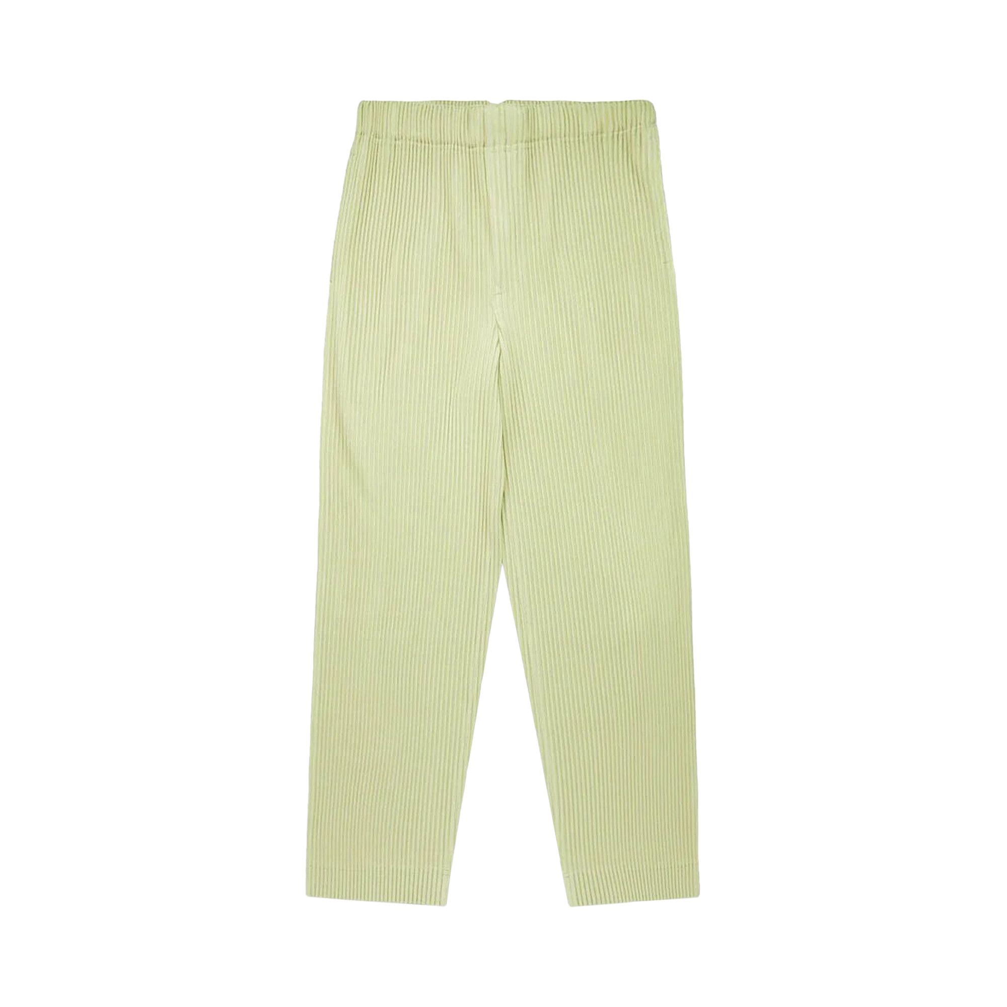 【限定特価】 Pants January MC Miyake Issey Plissé Homme Buy 'Beige/Green' GOAT | BEIG  HP36JF104 - パンツ