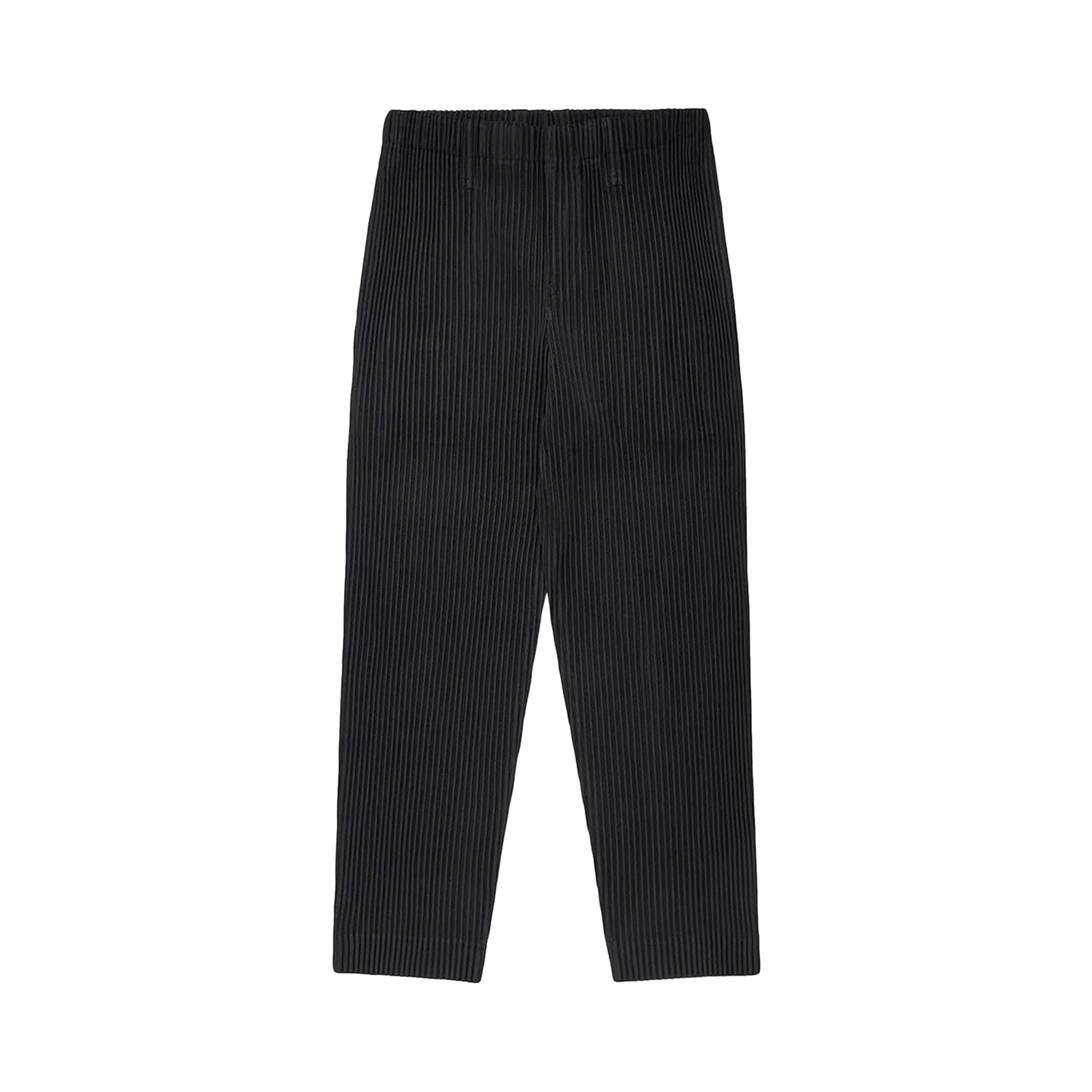 Buy Homme Plissé Issey Miyake Basics Trousers 'Black' - HP36JF350