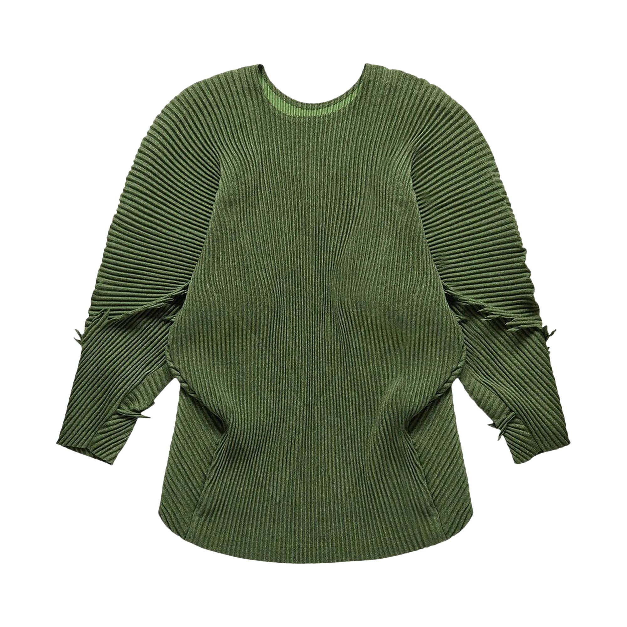 HOMME PLISSE ISSEY MIYAKE オムプリッセ SERRATE Buy Homme Plissé Issey Miyake Serrate Shirt 'Green