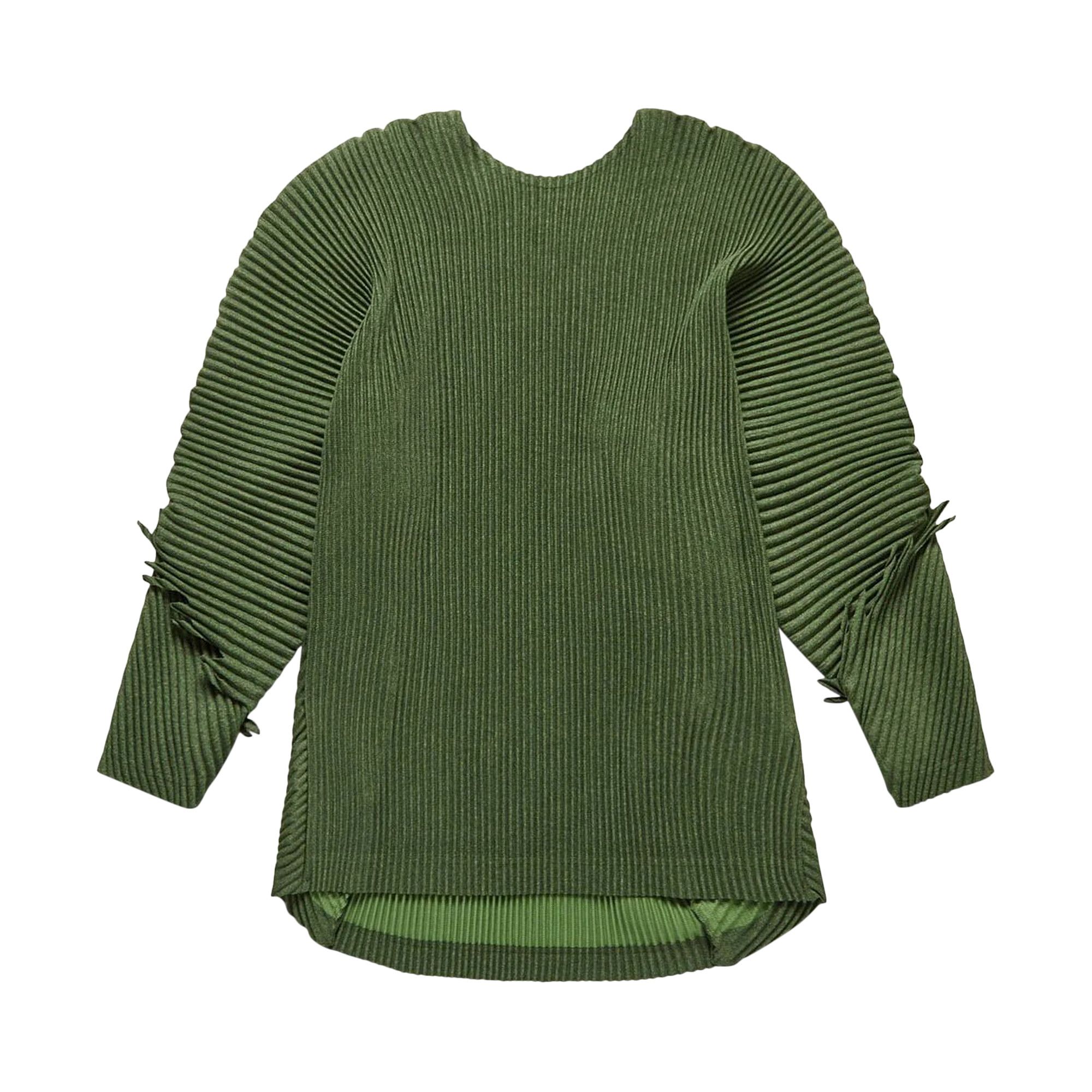 HOMME PLISSE ISSEY MIYAKE オムプリッセ SERRATE Buy Homme Plissé Issey Miyake Serrate Shirt 'Green