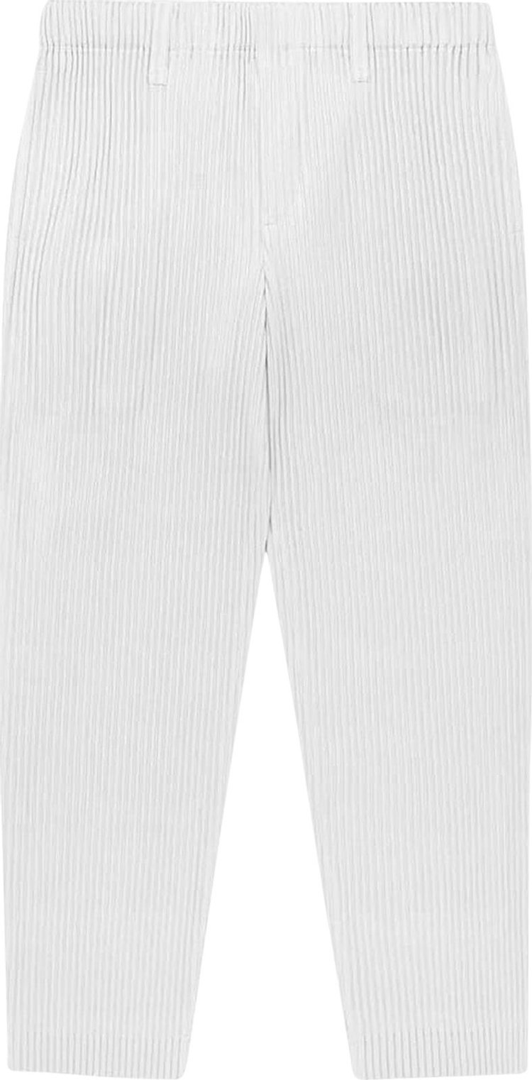 Homme Plissé Issey Miyake Basics Tapered Trousers 'Light Grey'