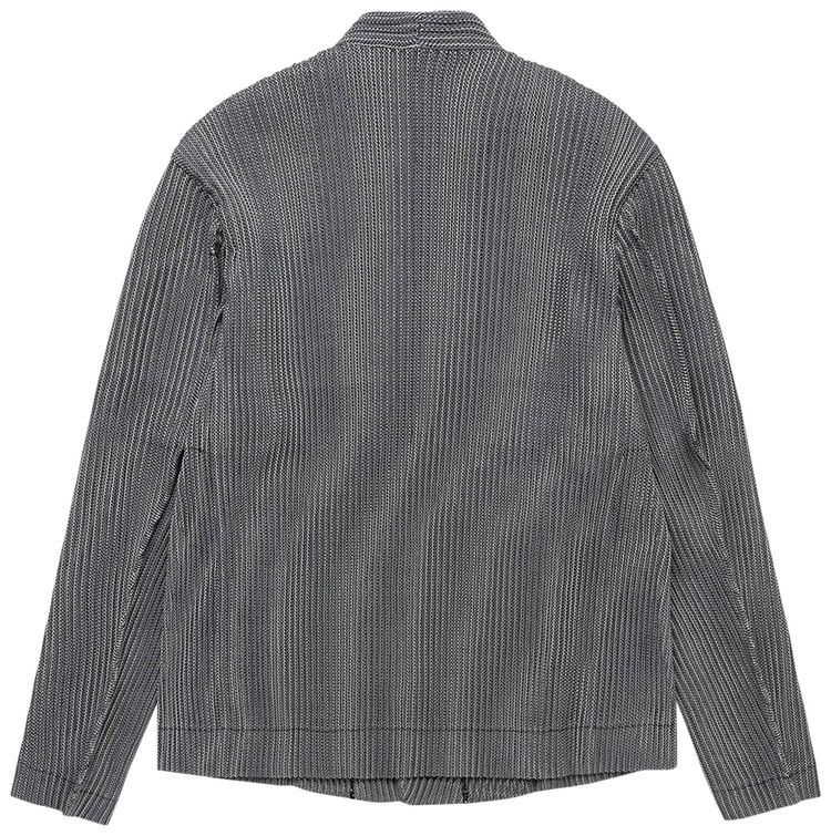 Homme Plisse Issey Miyake Leno Stripe Jacket Grey