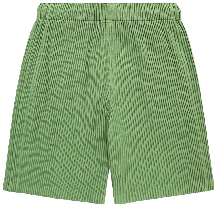 Homme Plisse Issey Miyake Color Pleats Bottoms Grass Green
