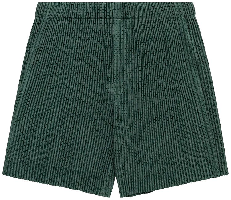 Buy Homme PlissÃ© Issey Miyake Outer Mesh Shorts 'Green' - HP36JF134 