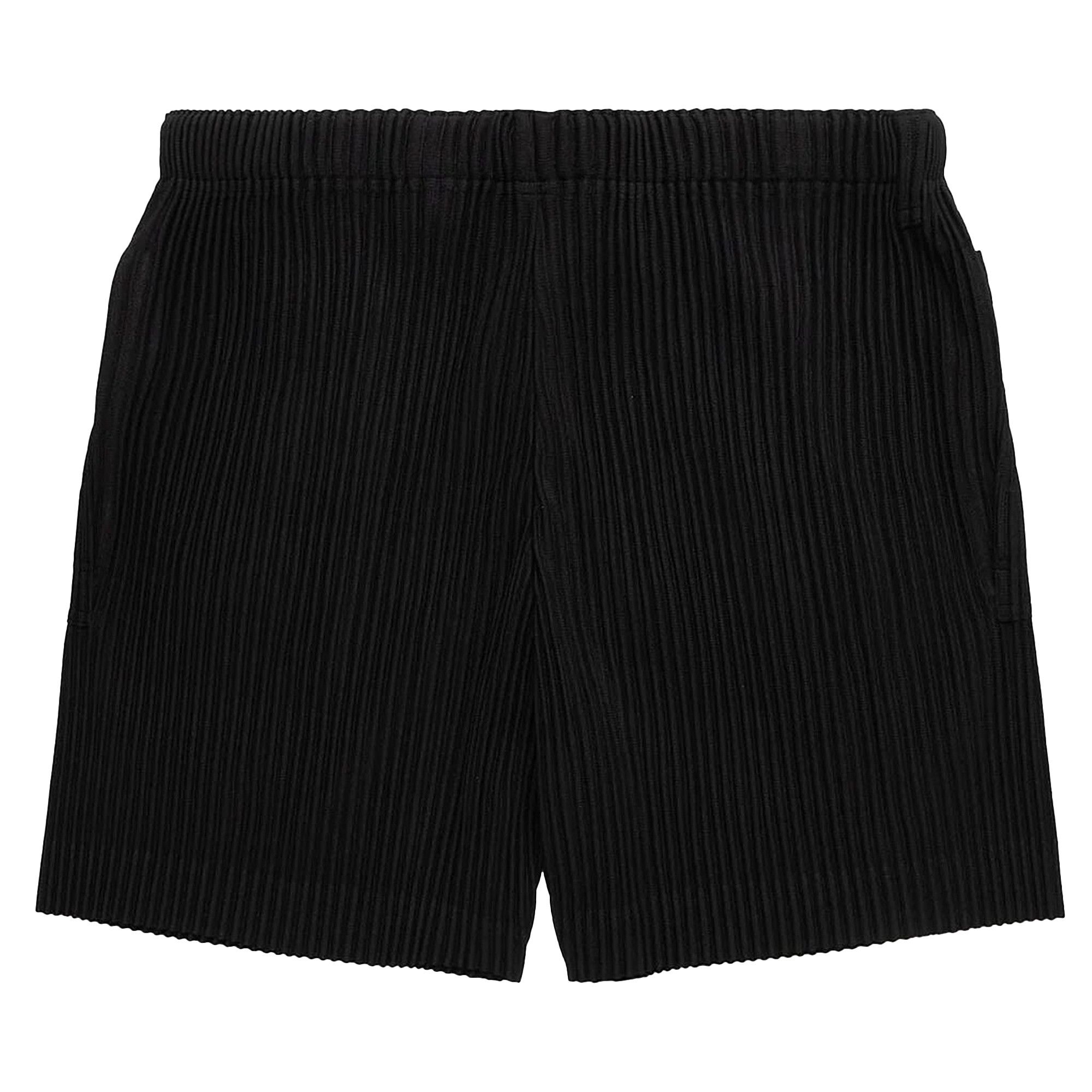 Buy Homme Plissé Issey Miyake Flip Shorts 'Black' - HP36JF174 BLAC