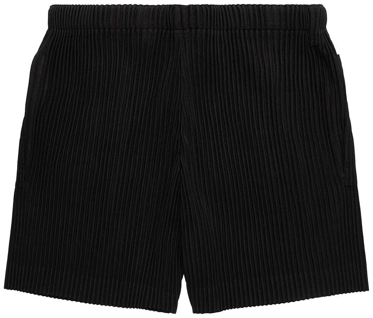 Homme Plisse Issey Miyake Flip Shorts Black