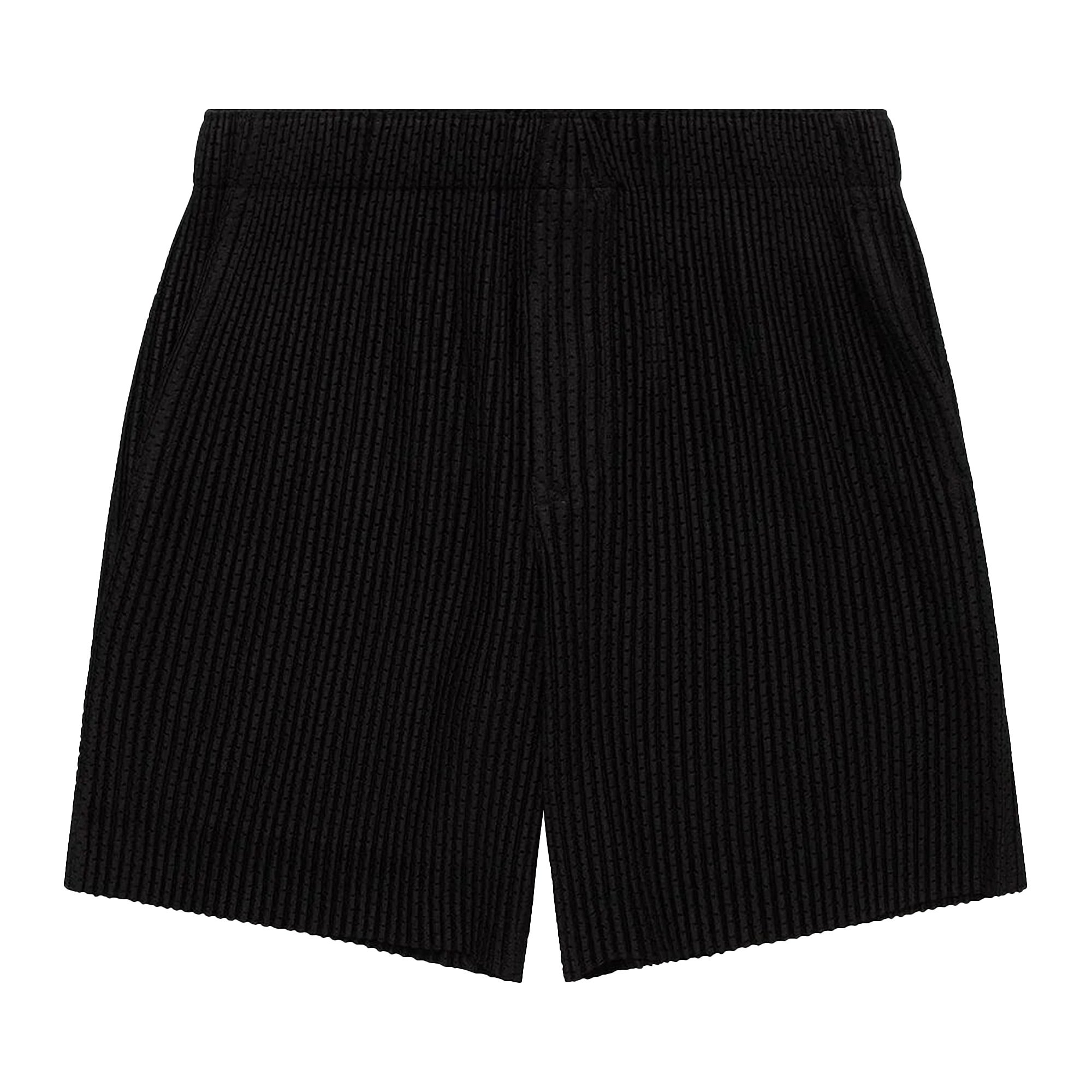 Buy Homme Plissé Issey Miyake Outer Mesh Shorts 'Black 