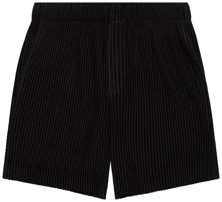 Homme Plisse Issey Miyake Outer Mesh Shorts Black