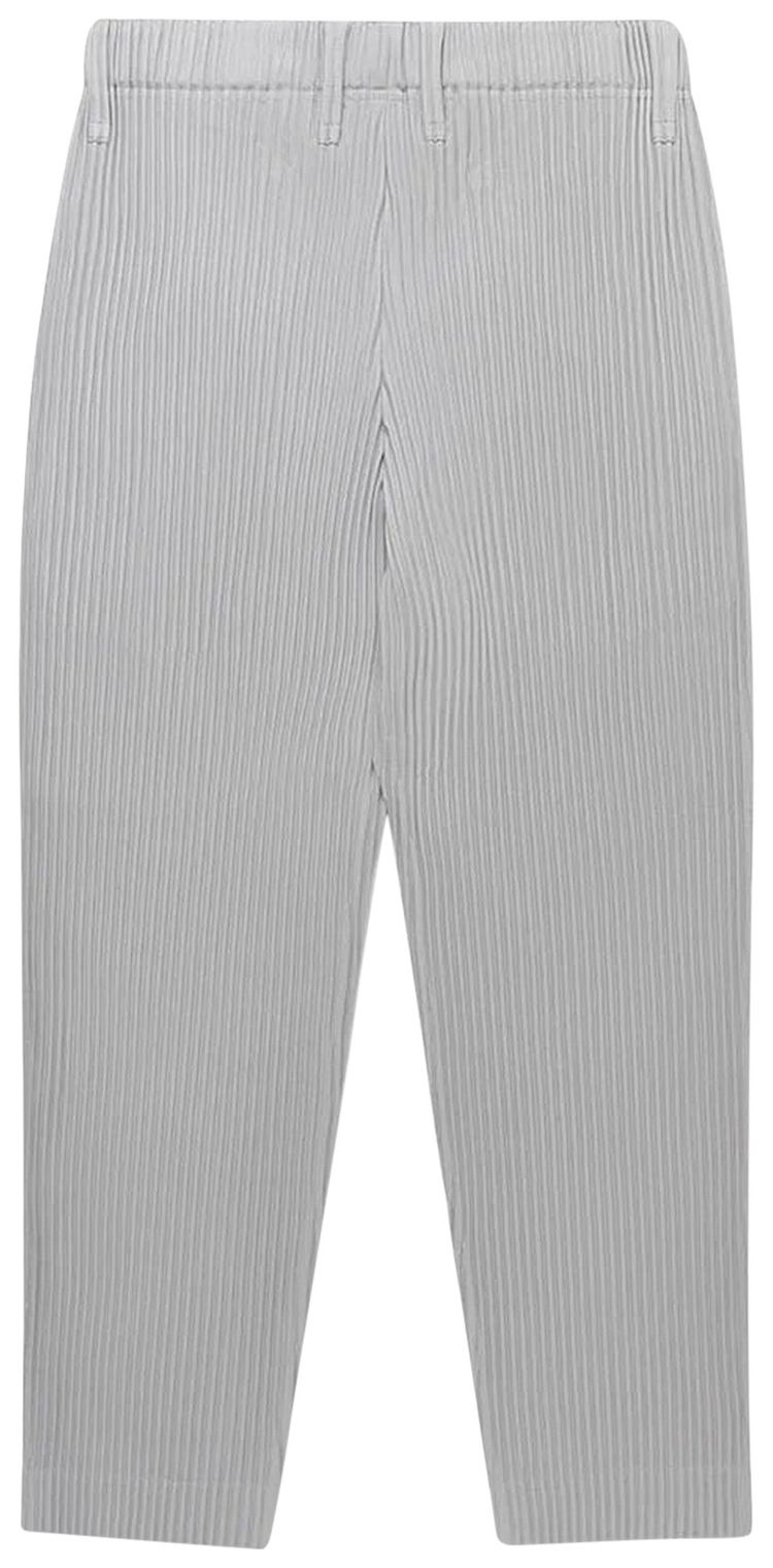 Homme Plisse Issey Miyake Pleats Trousers Light Grey