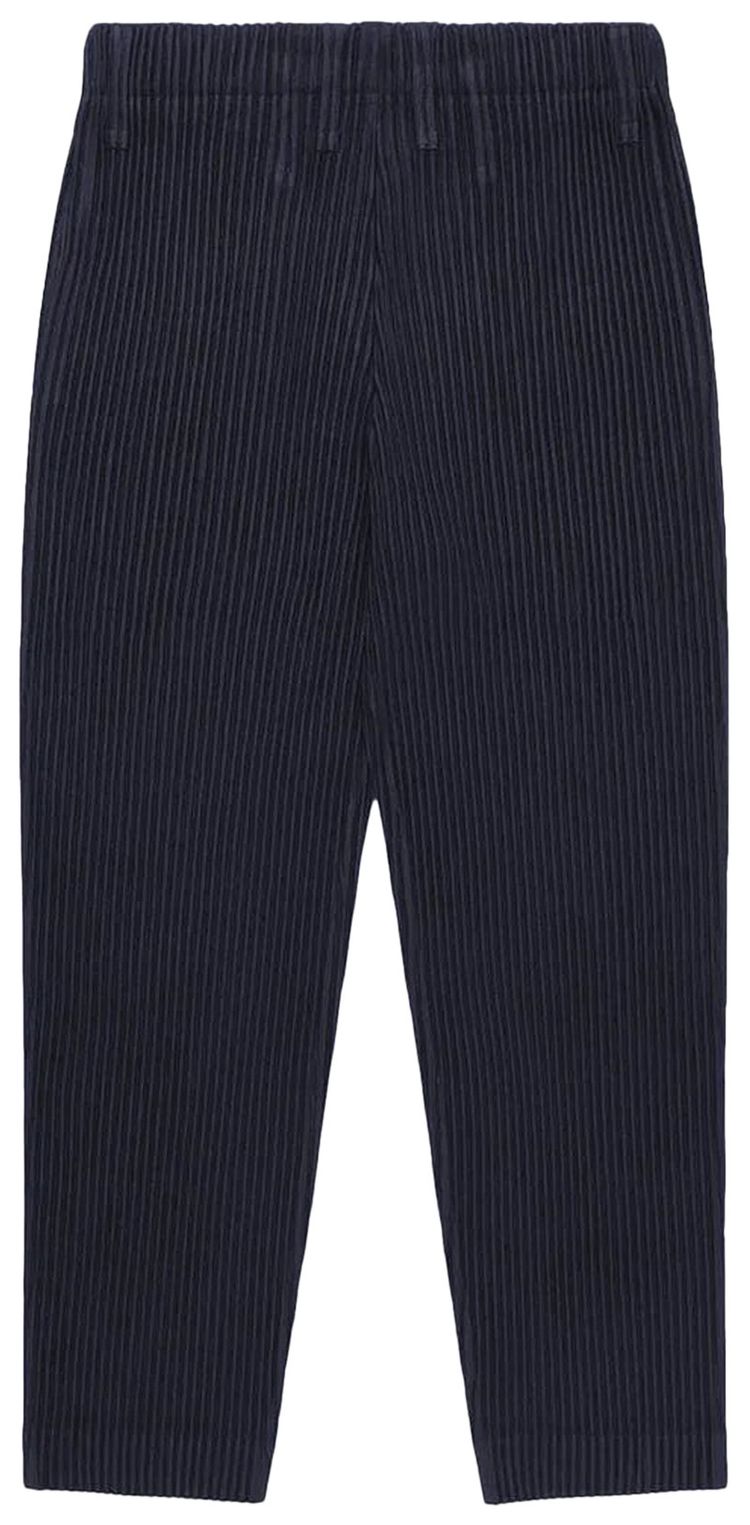 Homme Plisse Issey Miyake Pleats Trousers Navy