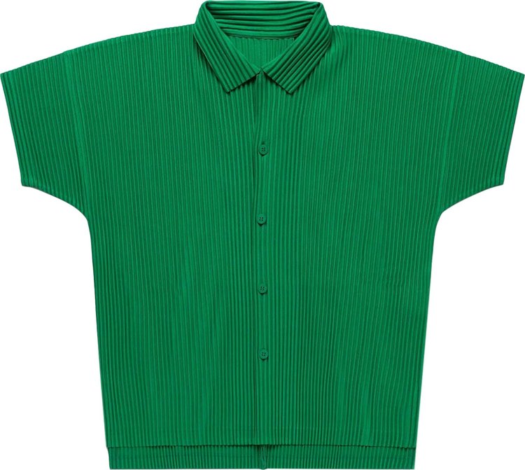 Homme Plissé Issey Miyake Basics Shirt 'Emerald Green'