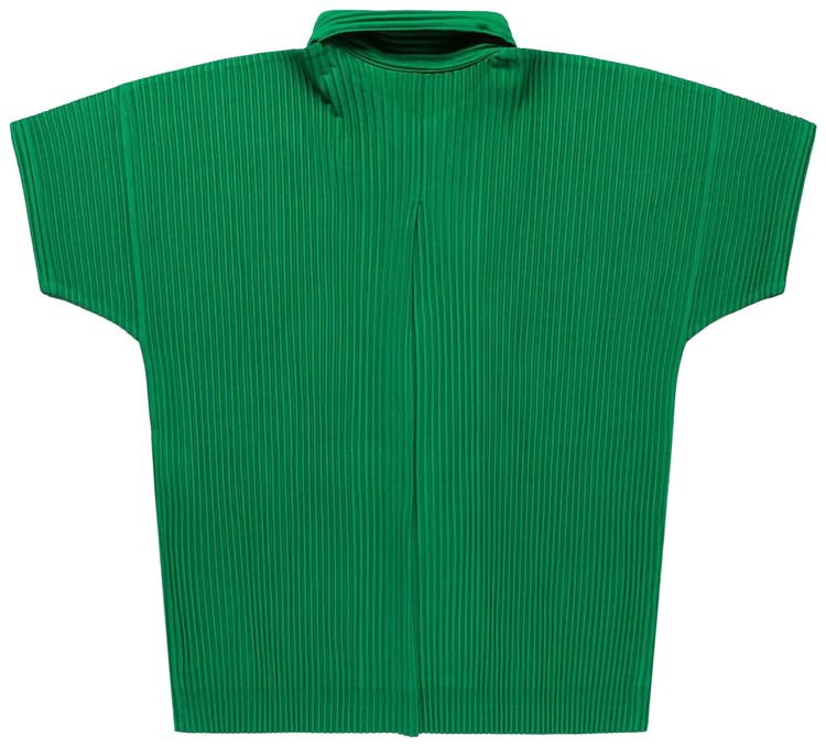 Homme Plisse Issey Miyake Basics Shirt Emerald Green
