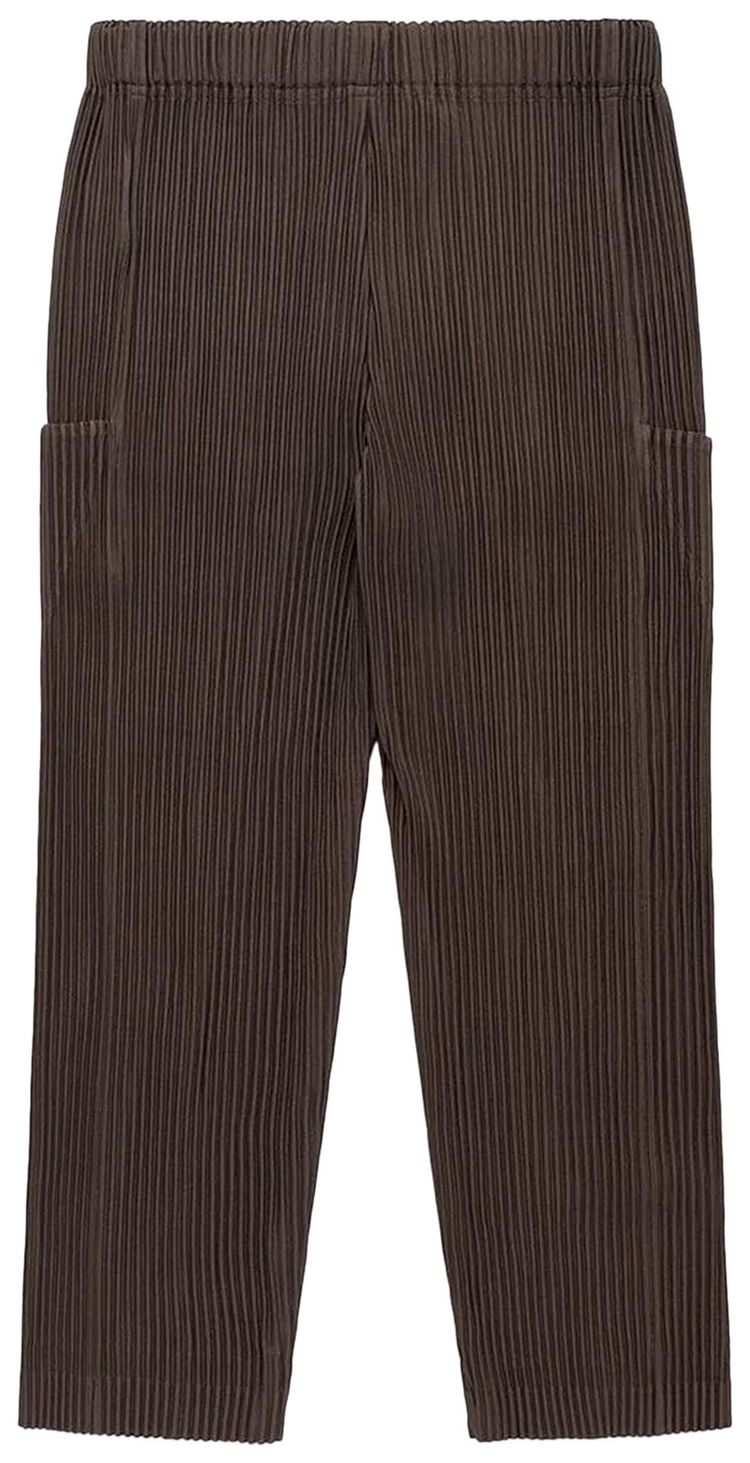 Homme Plisse Issey Miyake Unfold Trousers Soil Brown
