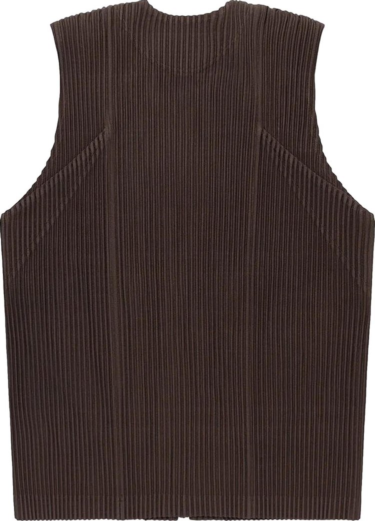 Homme Plisse Issey Miyake Unfold Vest Soil Brown