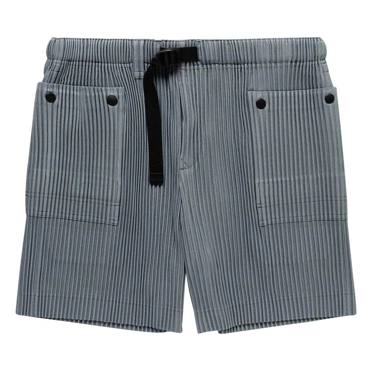 Issey Miyake Men white cotton sheer elastic waist drop crotch shorts - 1 S M