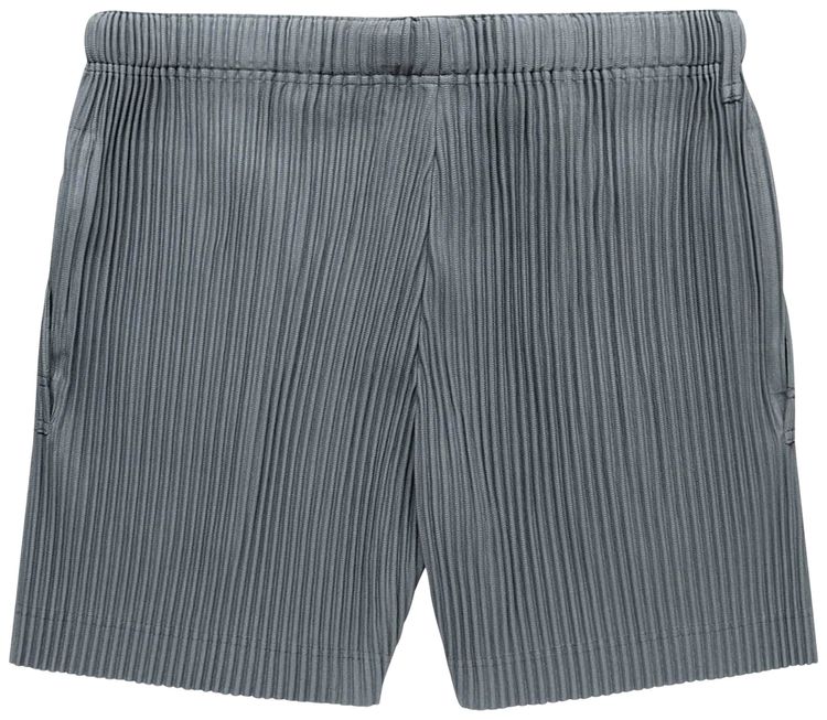 Homme Plisse Issey Miyake Flip Shorts Moss Grey
