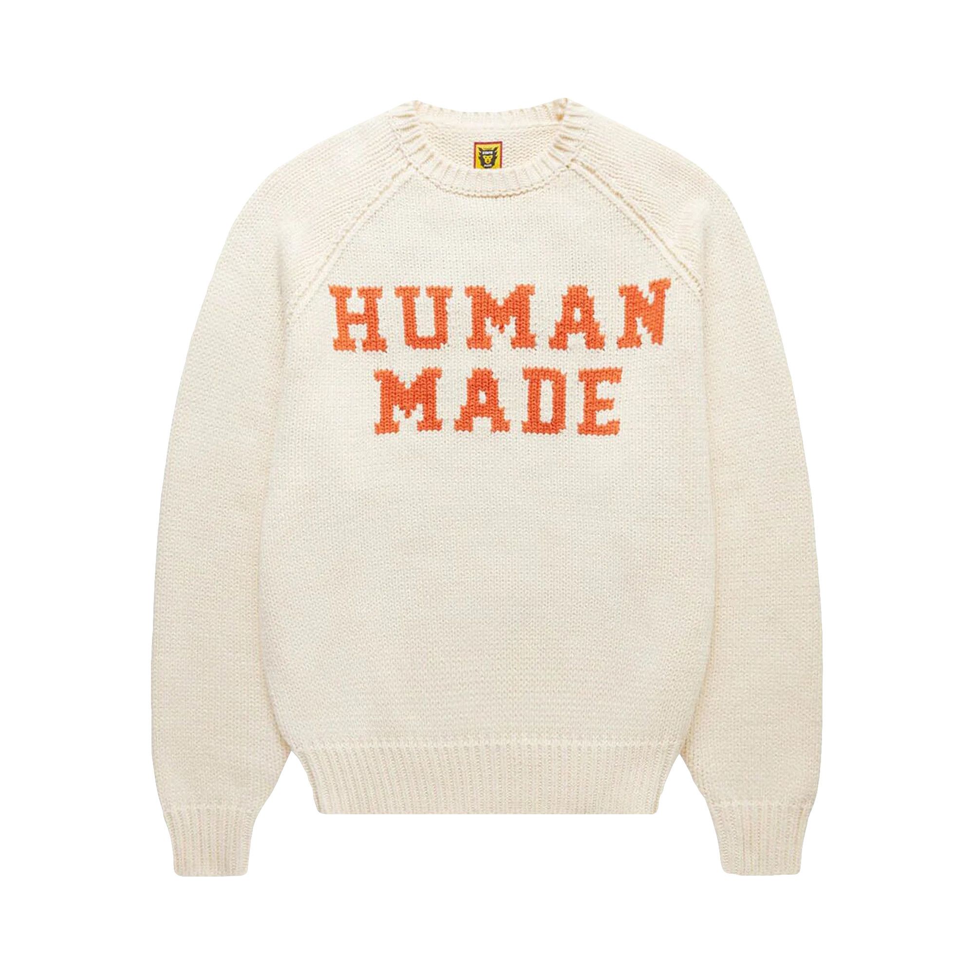 Size xl Human Made Bear Raglan Knit Sweater 'White'