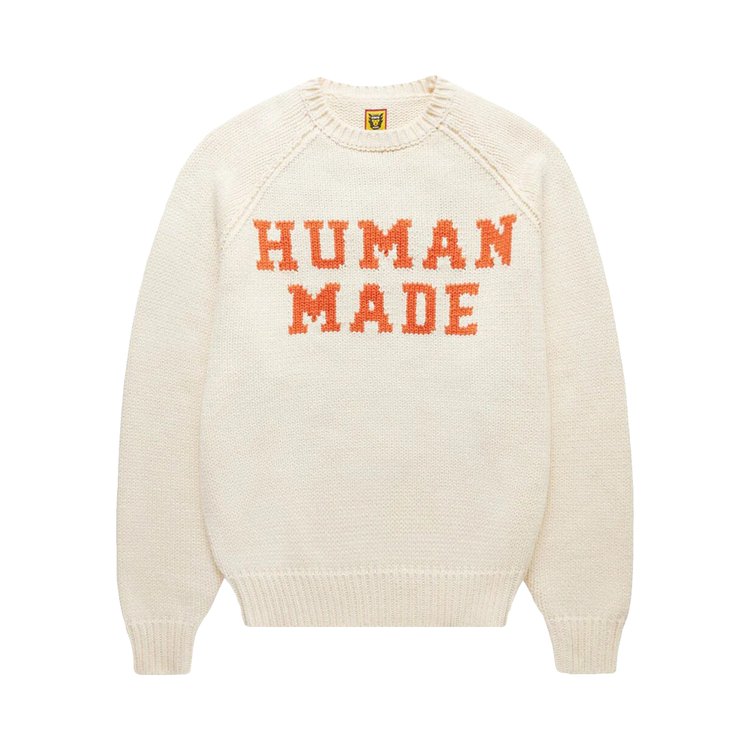 Human Made Bear Raglan Knit Sweater 'White'