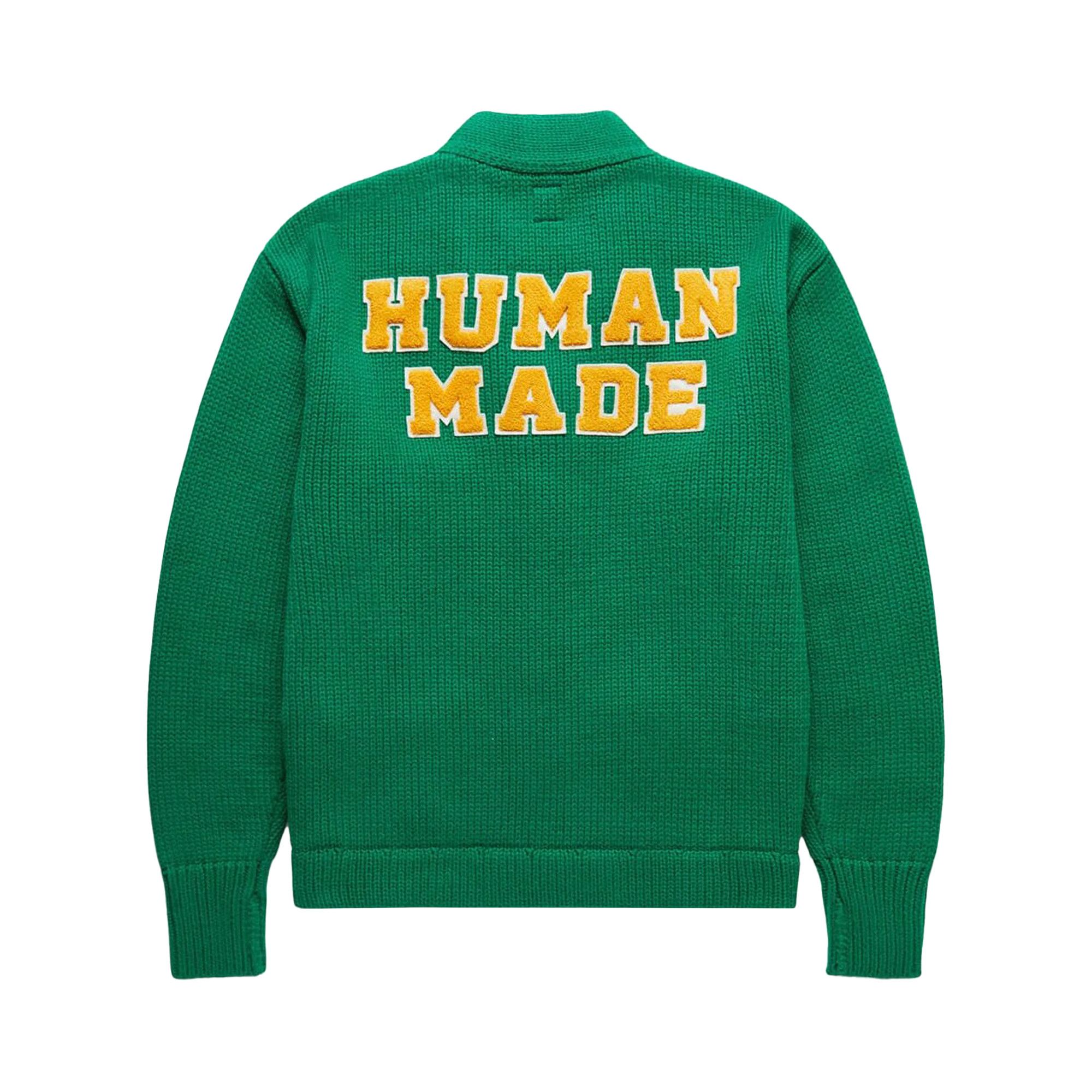 Size xl Human Made Low Gauge Knit Cardigan 'Green'