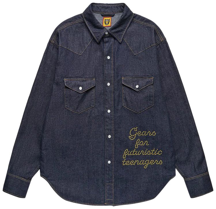 Human Made Denim Western Shirt Indigo