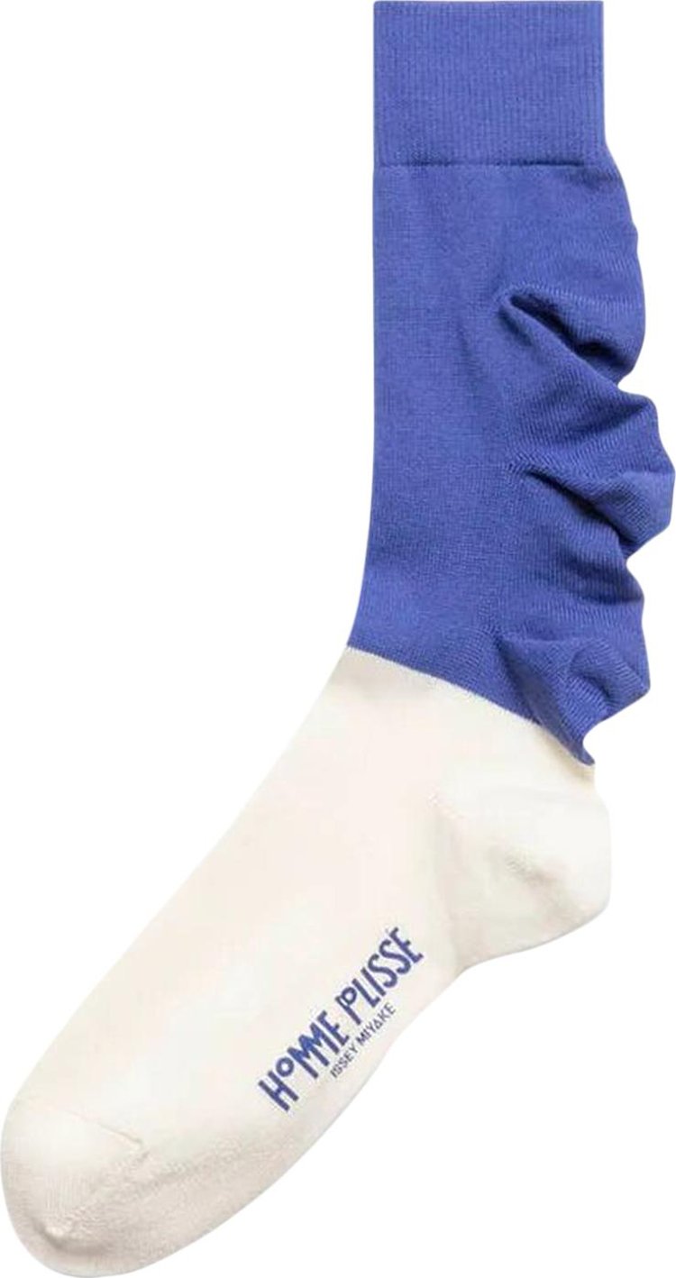 Homme Plisse Issey Miyake Flowers Socks Blue