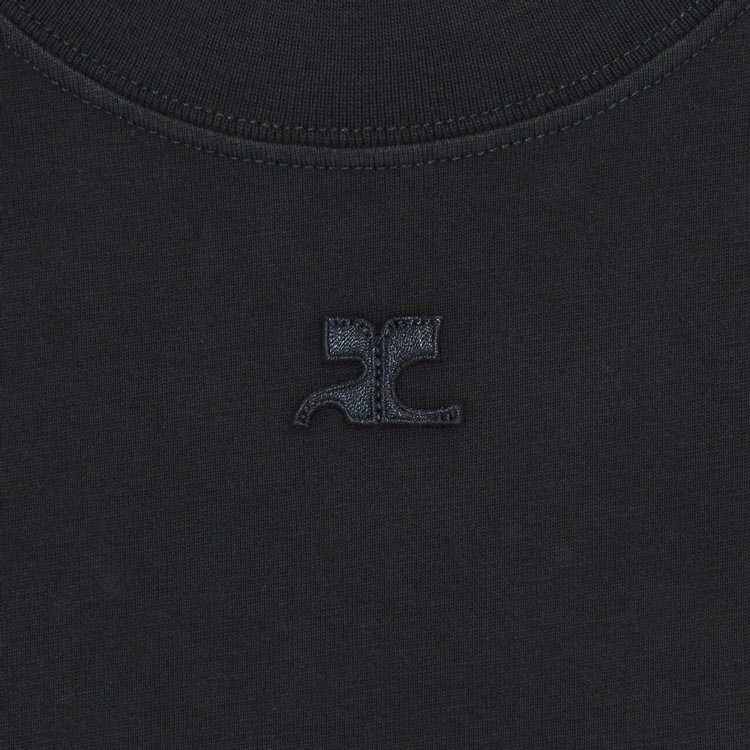 Courreges AC Straight Dry T Shirt Stonewashed Grey