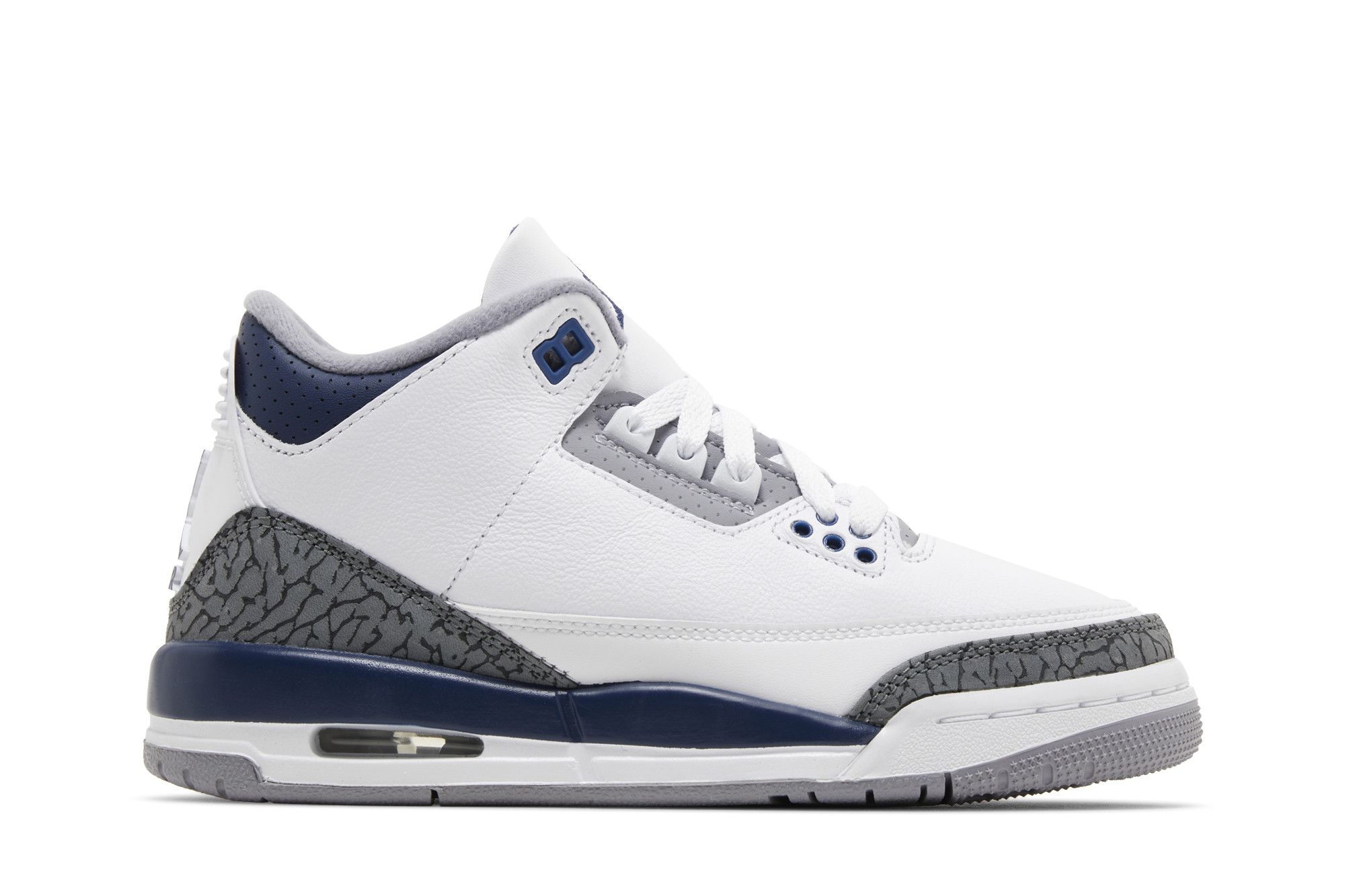 Jordan 3s white and blue sales