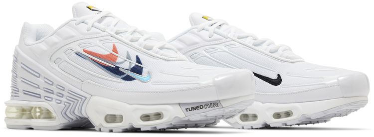 Nike Air Max Plus 3 Multi Swoosh   White Midnight Navy