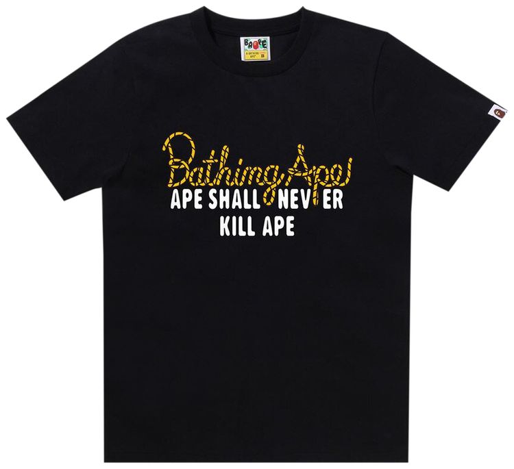 BAPE Champion Logo Tee Black