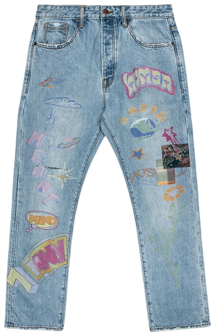 Billionaire Boys Club 7 Mny Heart Fit Jeans Stellar Medium
