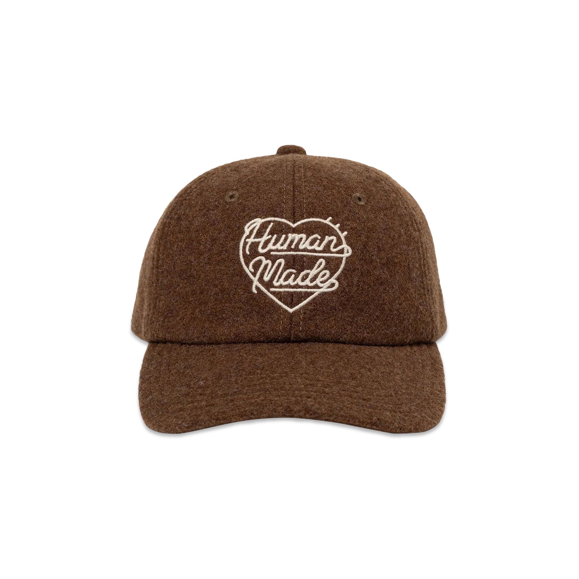 Buy Human Made 6 Panel Wool Cap 'Brown' - HM26GD012 BROW | GOAT